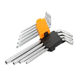 Tolsen Ключі шестигранні, набір 9шт, TORX10-50, CrV