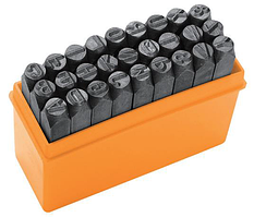 Tolsen Літери для штампування, набір 27шт, латинські літери, 6х62мм, HRC 48-52