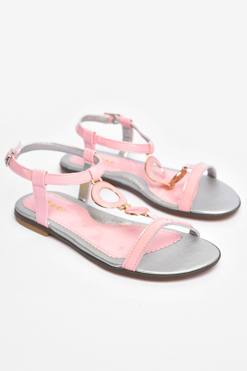 Босоніжки для дівчинки рожевого кольору 202177T Безкоштовна доставка, фото 1