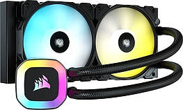 Водяне охолодження для процесора Corsair H100 RGB (CW-9060053-WW)