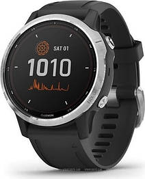 Часы Garmin Fenix 6S Solar Edition Silver with Black Band (010-02409-00)