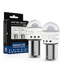 Комплект світлодіодних ламп Infolight P21W, BA15S (1156) Red