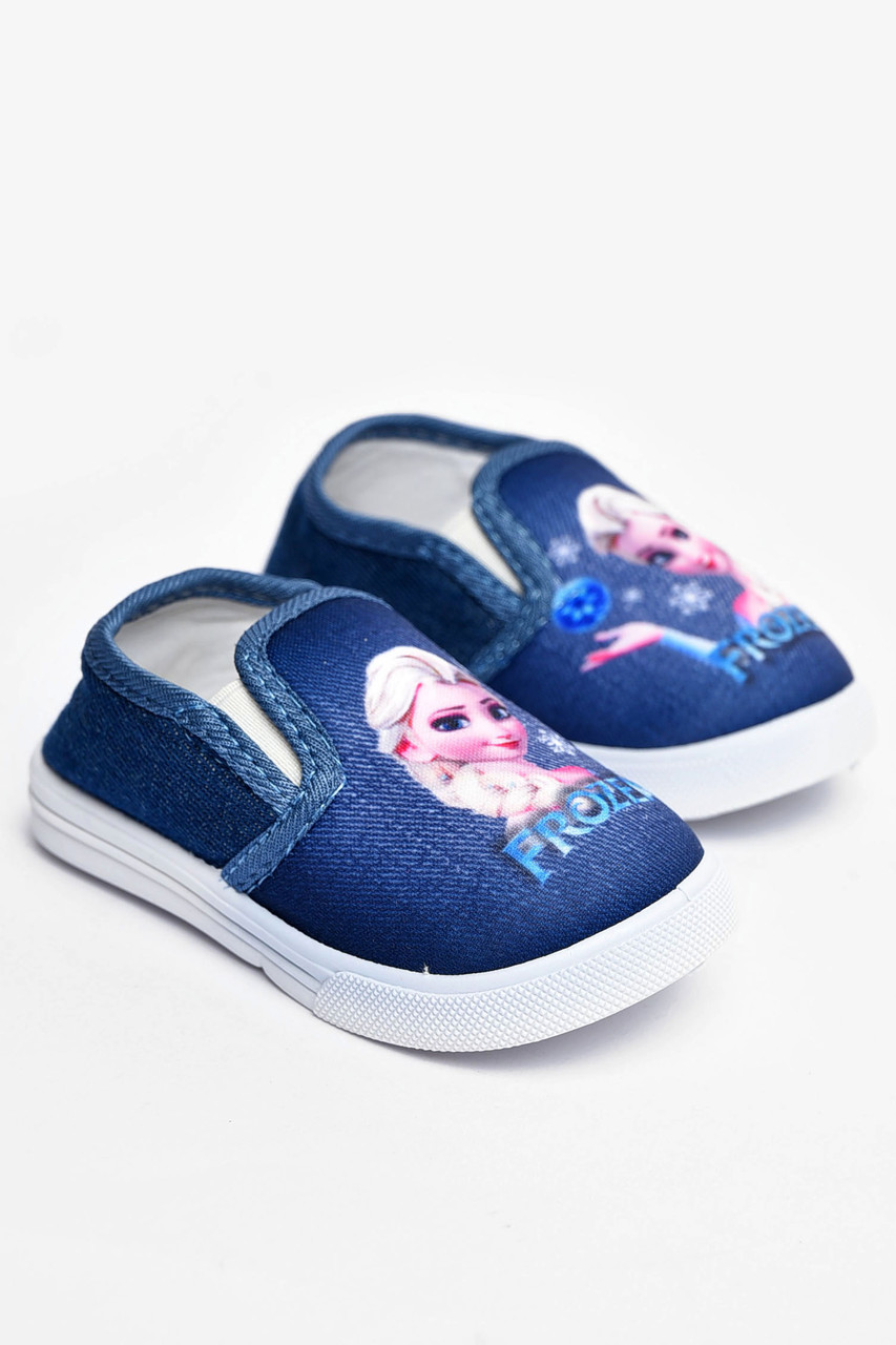 Мокасини дитячі синього кольору без застібки 202145T Безкоштовна доставка, фото 1