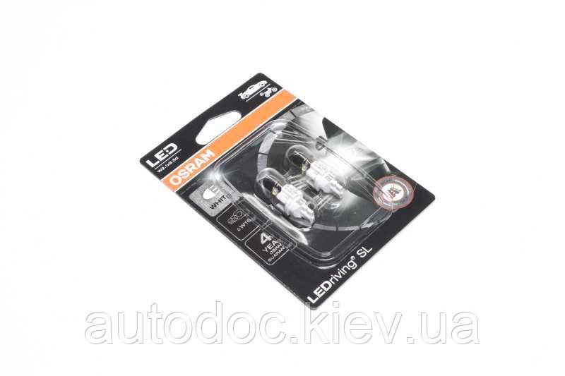 Лампа світлодіодна W16W LED 12V 2W W2,1x9,5d LEDriving SL (Blistrer 2шт) (вир-во OSRAM), арт.921DWP-2BL, фото 1