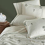 Двоспальний Євро комплект Sarev Mood Comfort Etin Муслін з вишивкою (на замовлення), фото 2