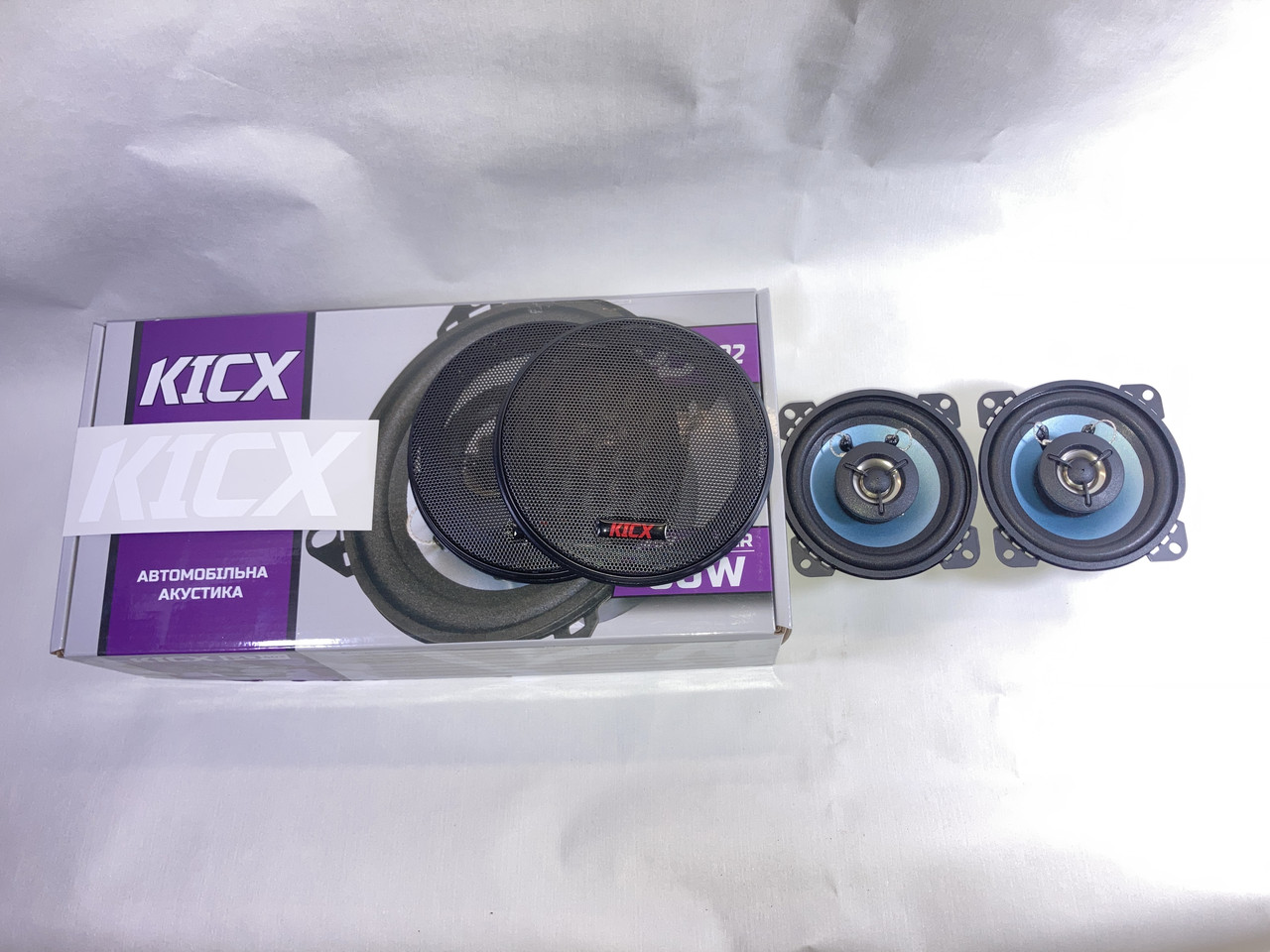 Колонки динаміки круглі автомобільні 10см 60W 2 полоси PD-402 KICX
