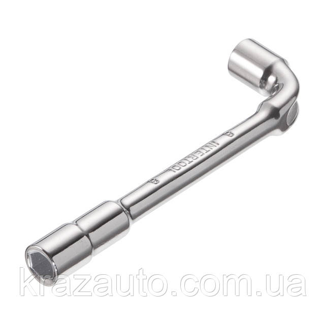 Ключ торцевий з отвором L-подібний 8 мм INTERTOOL HT-1608, фото 1