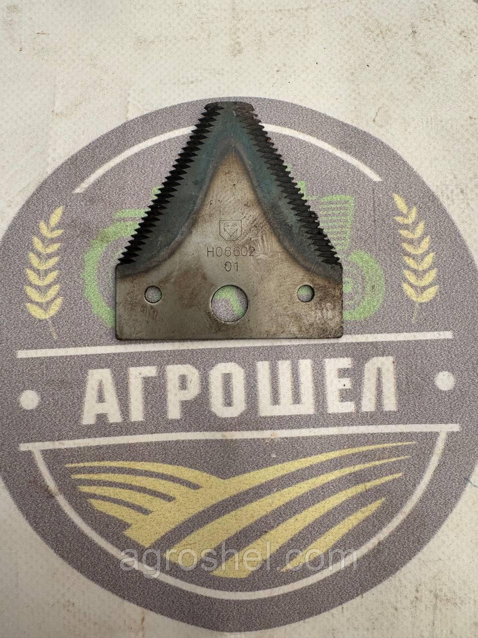 Сегмент жатки Нива на 3 отвори Н.066.02 ножа різального апарата комбайна, фото 1