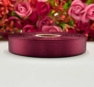 Атласна стрічка для рукоділля - 1,2 см x 23 м / Марсала