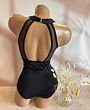 Купальник жіночий суцільний чорний розмір 46, фото 2