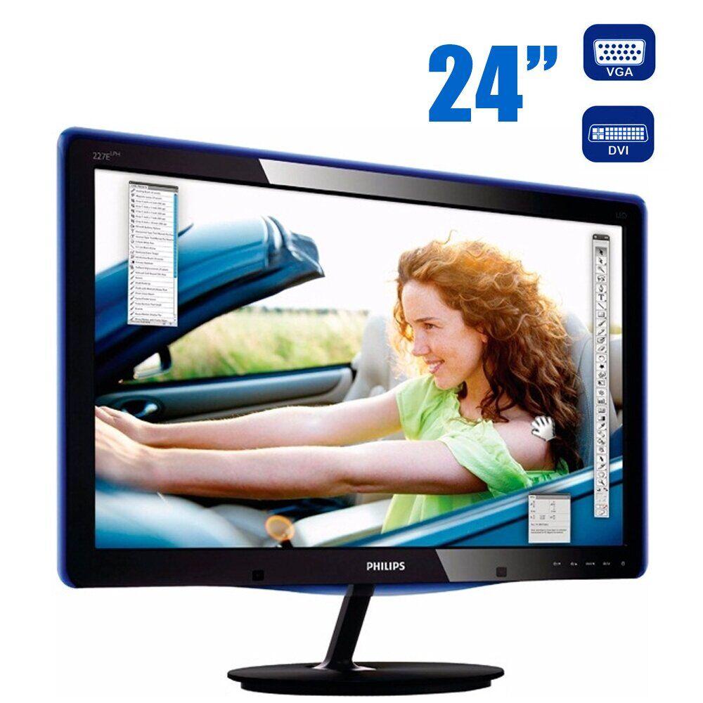 Монітор Philips 247E3LSU00 / 24" (1920x1080) TN / DVI, VGA