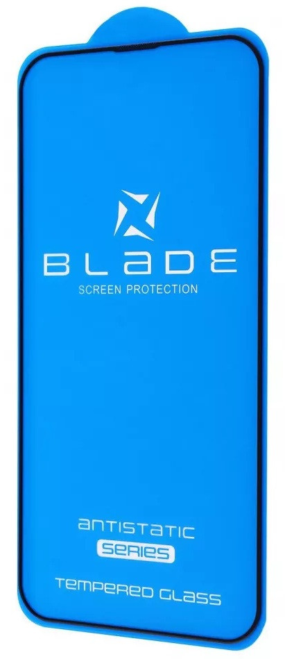 Захисне скло iPhone 13 Pro Max/14+ (6.7) black frame Blade Antistatic