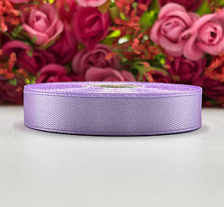 Атласна стрічка для рукоділля - 1,2 см x 23 м / Бузок