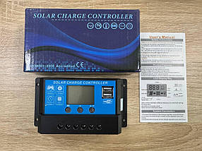 Контролер 10А 12В/24В з дисплеєм + USB гніздо (Модель-DY1024), JUTA