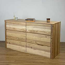 Комод "Еко" з дерева ясен на 6 ящиків