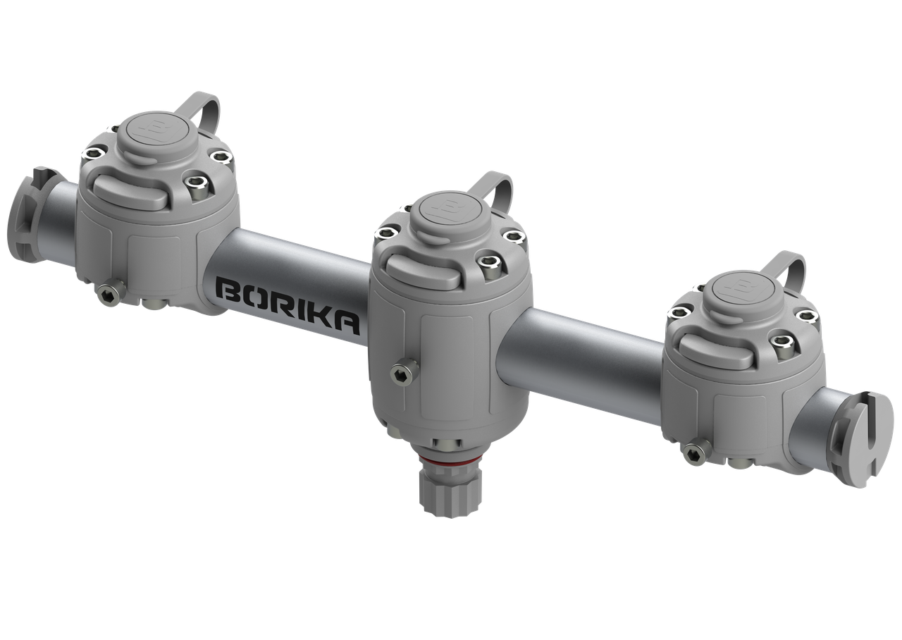 Розширювальна тарга BORIKA FASTen Gm350-3 сіра/алюміній розмір S для кріплення аксесуарів (01.02.001.02.05)