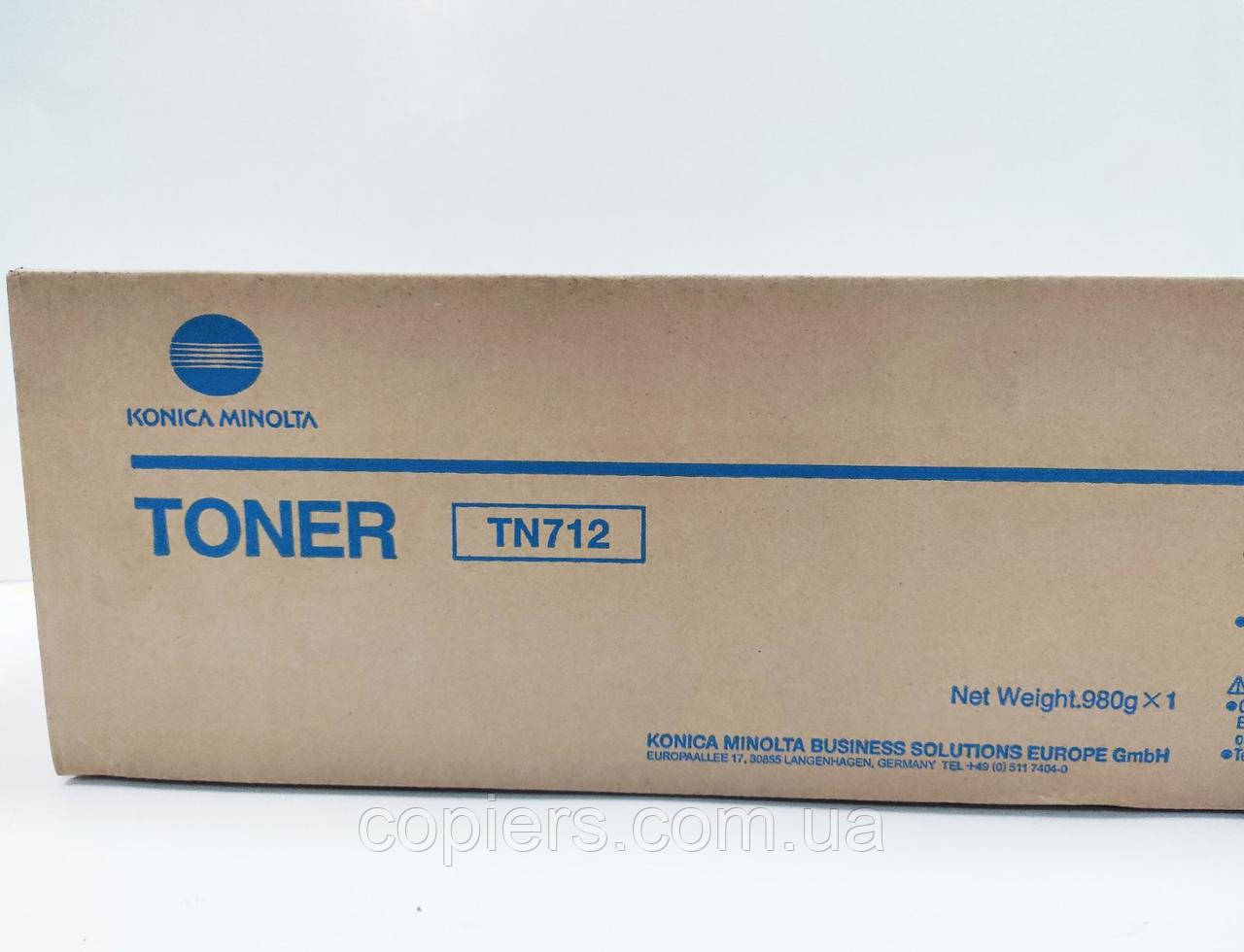 TN-712 тонер картридж Konica Minolta bizhub 654e/754e, A3VU050, оригінал, tn712, фото 1