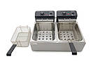 Фритюрниця подвійна електрична професійна GoodFood EF66 BLACK, фото 4