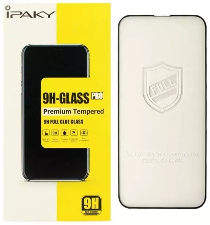 Захисне скло iPhone 13 Pro Max/14+ (6.7) black frame iPaky