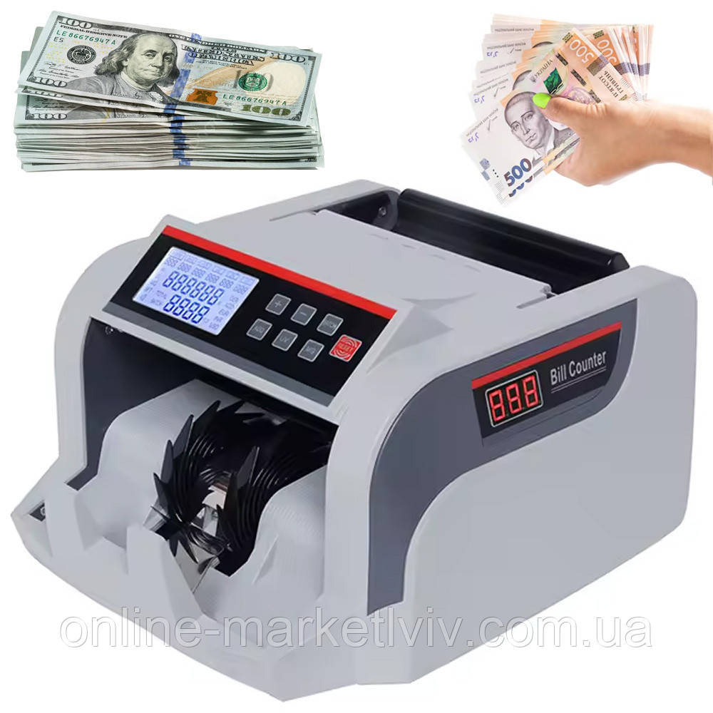 Лічильна машинка з UV-детектором, від мережі, WX-7252 / Машинка для рахунку грошей / Лічильник банкнот, фото 1