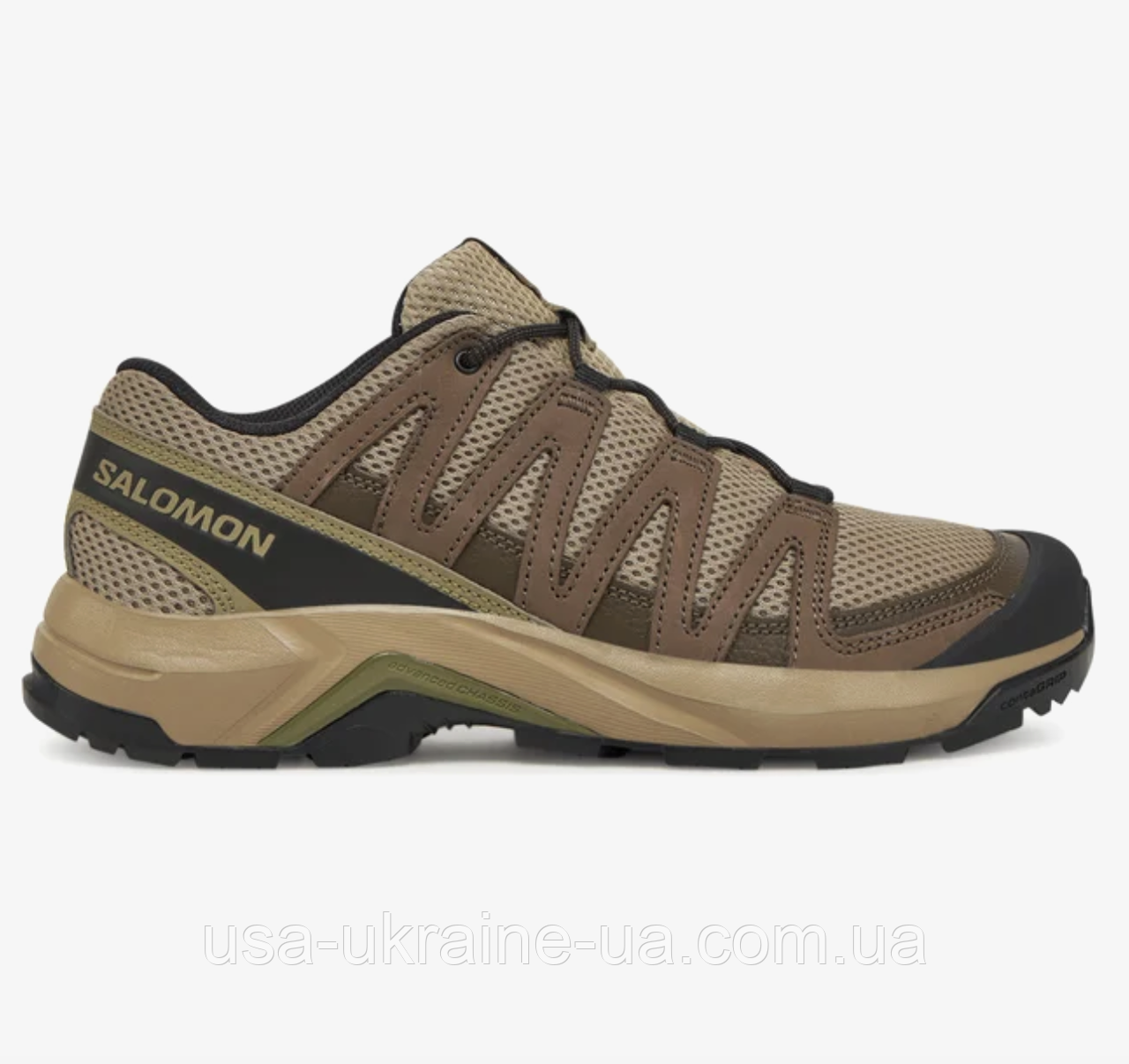 Тактичні кросівки Salomon X-Adventure Recon сірий та койот, фото 1
