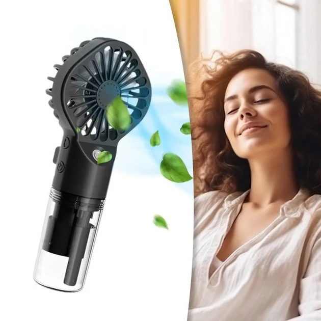 Ручний міні вентилятор із розпилювачем води USB Small fan AND LY-598 EHF-12 Jw