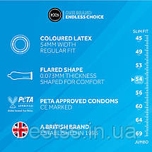 Стильні чорні латексні презервативи EXS Black Latex, 12 шт., фото 3