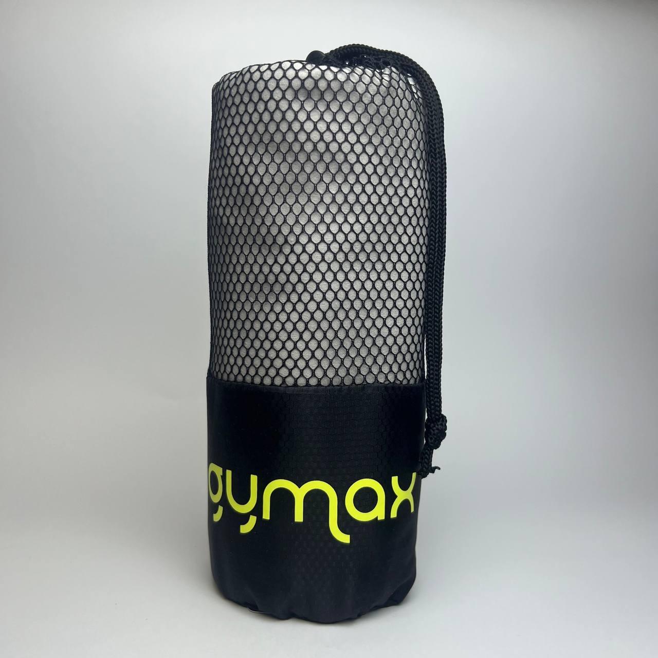 Рушник з мікрофібри Gymax Towel 110х175 см - швидкосохнучий, компактний, універсальний, сірий