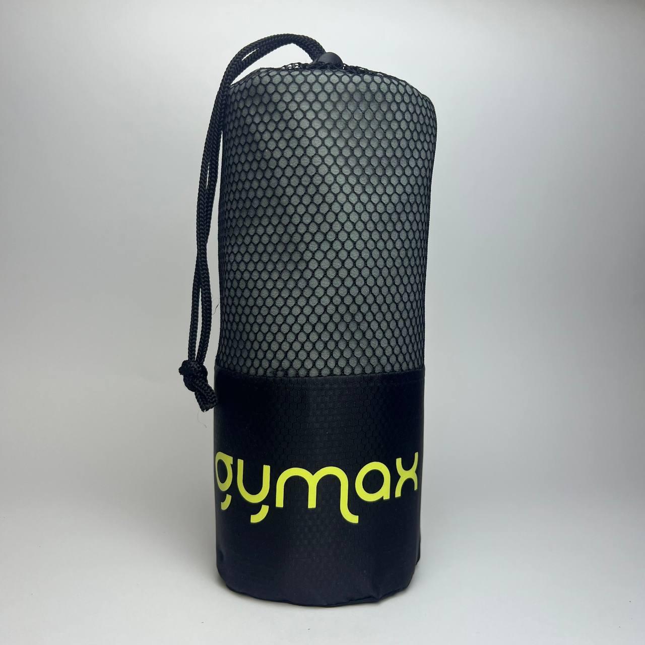 Рушник з мікрофібри Gymax Towel 110х175 см - швидкосохнучий, компактний, універсальний, темно-сірий