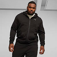 Худі чоловіче Puma Better Essentials Full-Zip 675979 01 (чорна, бавовна, тонка тканина, спортивна, бренд пума)