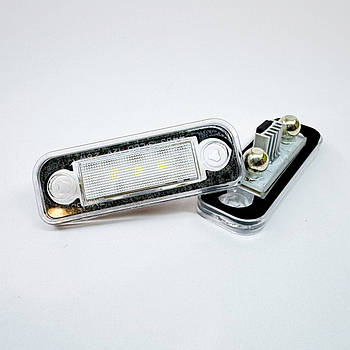 Штатна LED-підсвітка номерних знаків Mersedes-Benz C-Class, CLS, E-Class, SLK
