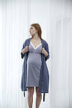 Халат мусліновий для вагітних Pregnant Style Josephine4 44 Сірий, фото 6