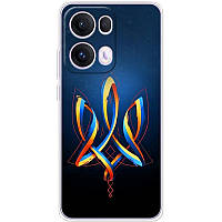 Чохол Силіконовий з Картинкою на OPPO Reno 13 Pro (Патріотичний, Герб України)