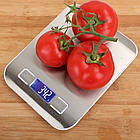 Кухонні ваги з платформою до 5 кг, від батарейок / Сенсорні ваги з підсвічуванням / Електронні ваги для кухні, фото 7