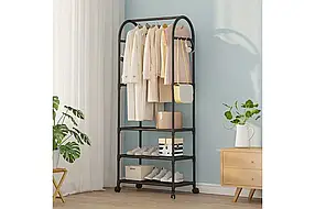 Стійка для одягу та взуття New Simple підлогова на коліщатках 162х58,7х30см
