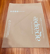 Біорозкладні пакети з логотипом Конверт бандерольний крафтовий кур'єрський 28х42 см, фото 7