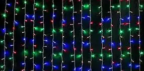 Світлодіодна гірлянда Водоспад 400LED 3х2м 220 V Мікс Прозорий дріт