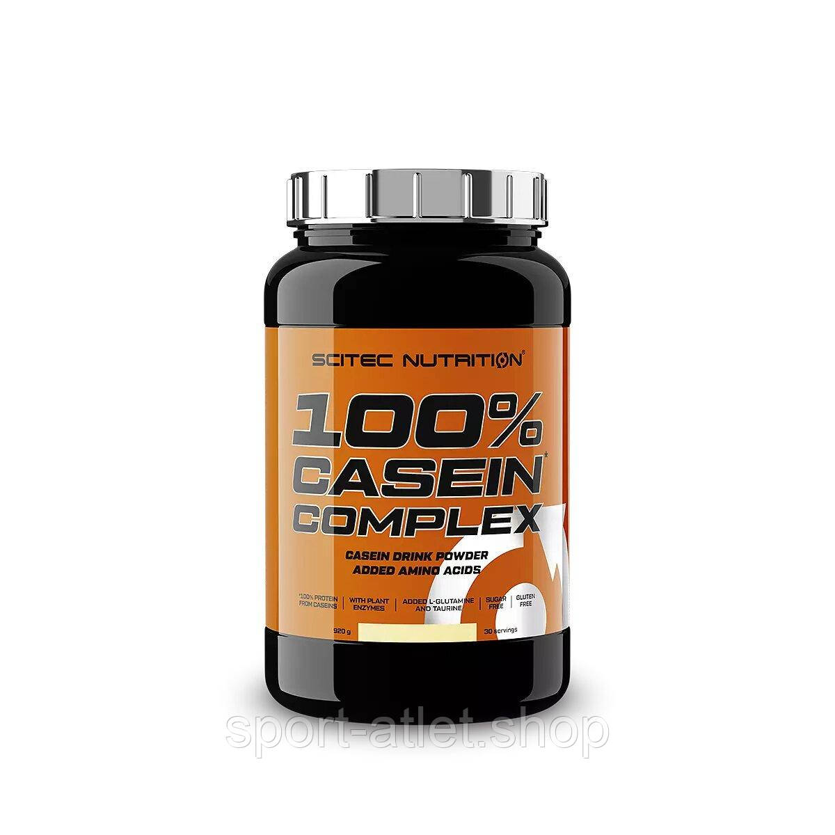 Протеїн Scitec Nutrition 100% Casein Complex, 920 грам - Бельгійський шоколад, фото 1