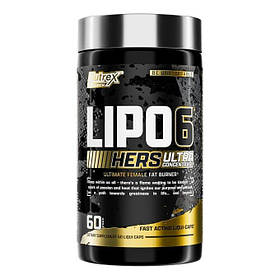 Жироспалювач Nutrex Research Lipo-6 Black Hers Ultra Concentrate, 60 капсул