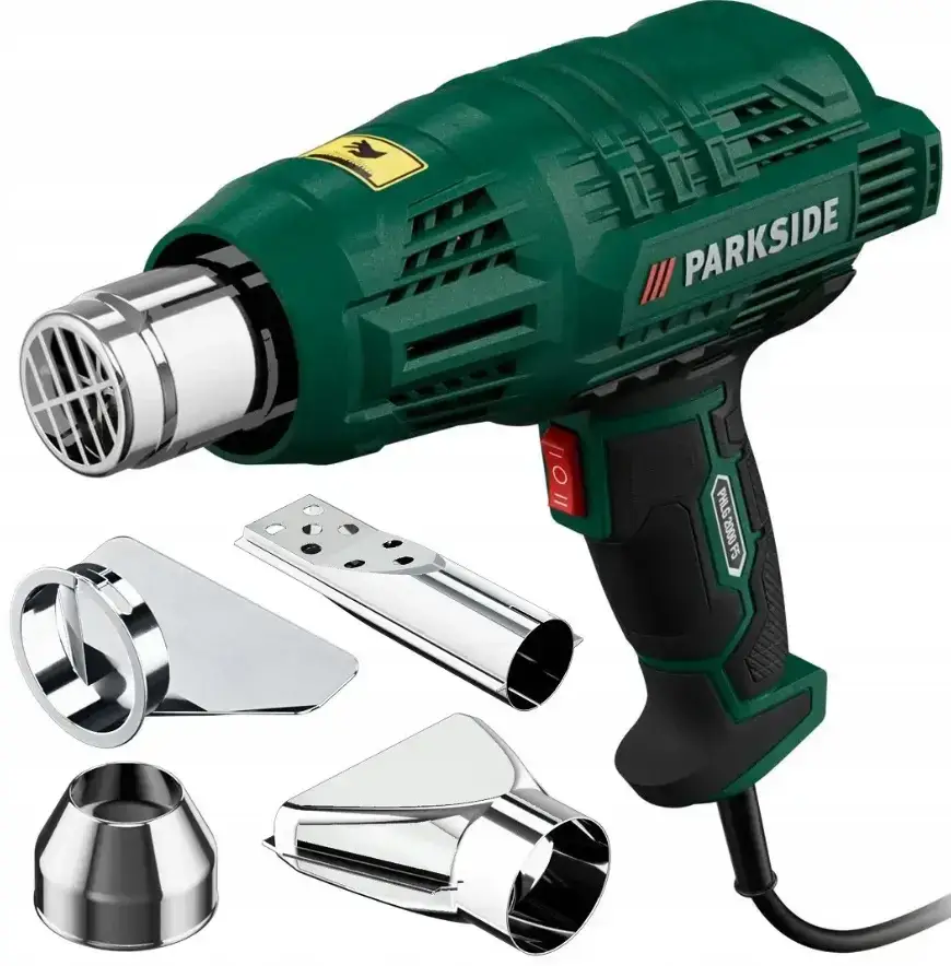 Будівельний фен Parkside PHLG 2000 G5 з потужністю 2000 Вт і температурою до 600 °C, фото 1