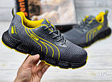 Чоловічі кросівки робочі, спецвзуття захисне метал носок, взуття робоче для працівників демісезонне, польша, фото 2