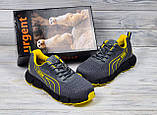 Чоловічі кросівки робочі, спецвзуття захисне метал носок, взуття робоче для працівників демісезонне, польша, фото 5