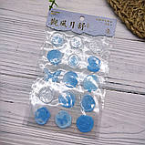 Набір об'ємних наліпок у вигляді сургучних печаток Блакитні, фото 2