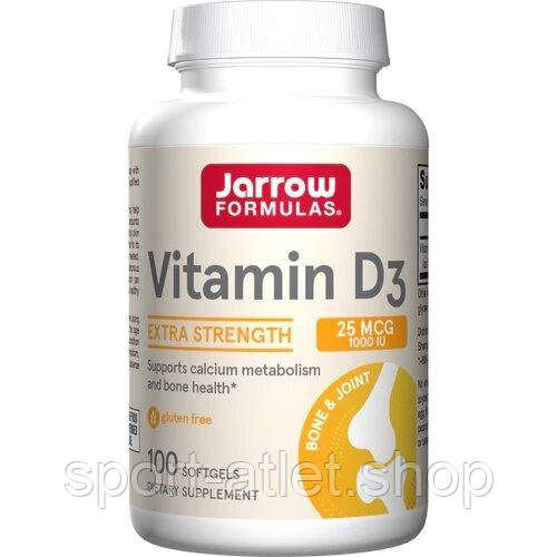 Вітаміни та мінерали Jarrow Formulas Vitamin D3 1000 IU, 100 капсул