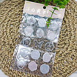 Набір об'ємних наліпок у вигляді сургучних печаток Білі, фото 2