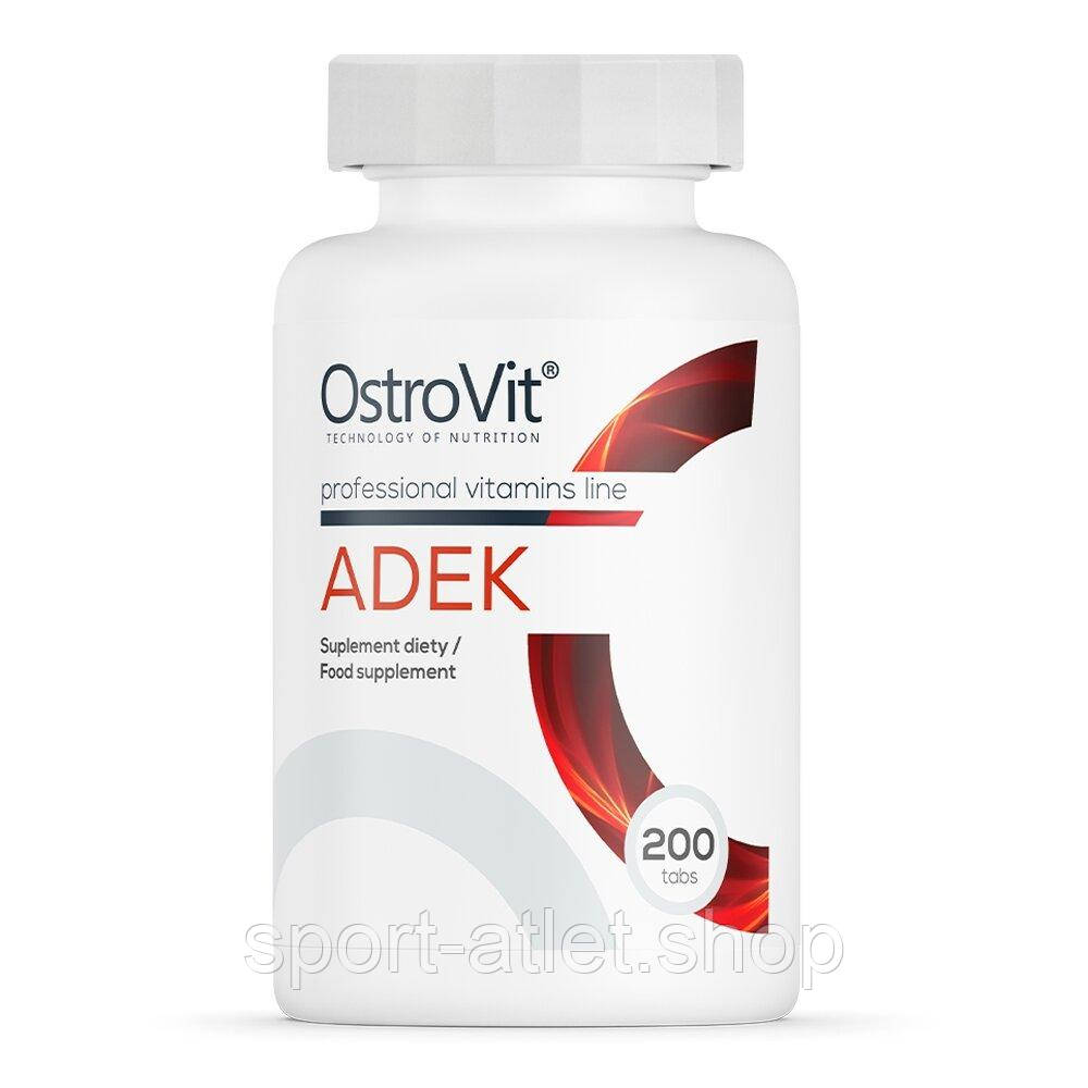 Вітаміни та мінерали OstroVit ADEK, 200 таблеток
