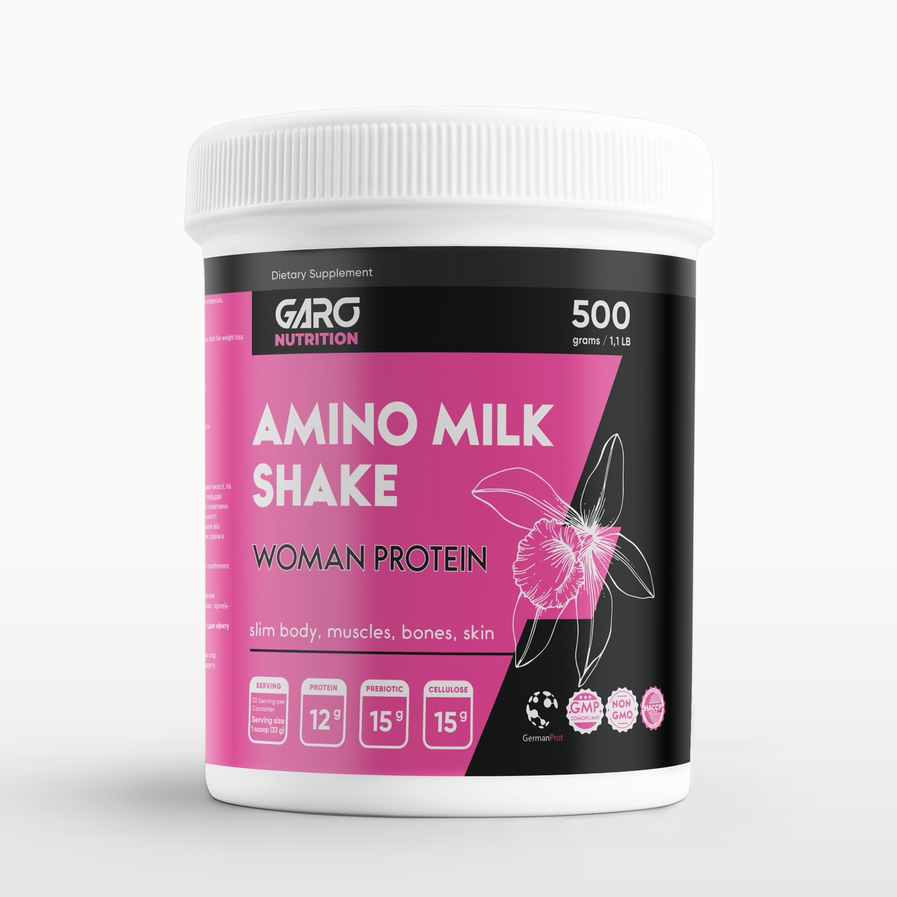 Білковий коктейль протеїн для зниження ваги для жінок Amino Milk Shake 500 гр, фото 1