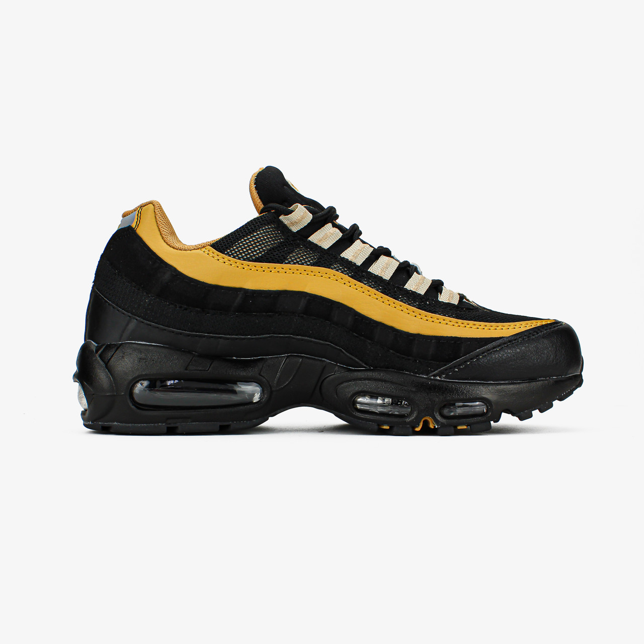 Чоловічі Кросівки Nike Air Max 95 Black Elemental Gold / Найк Аір Макс 95