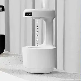 Зволожувач повітря портативний Kinscoter DQ-011 Anti Gravity Humidifier електричний 800 мл White iC227