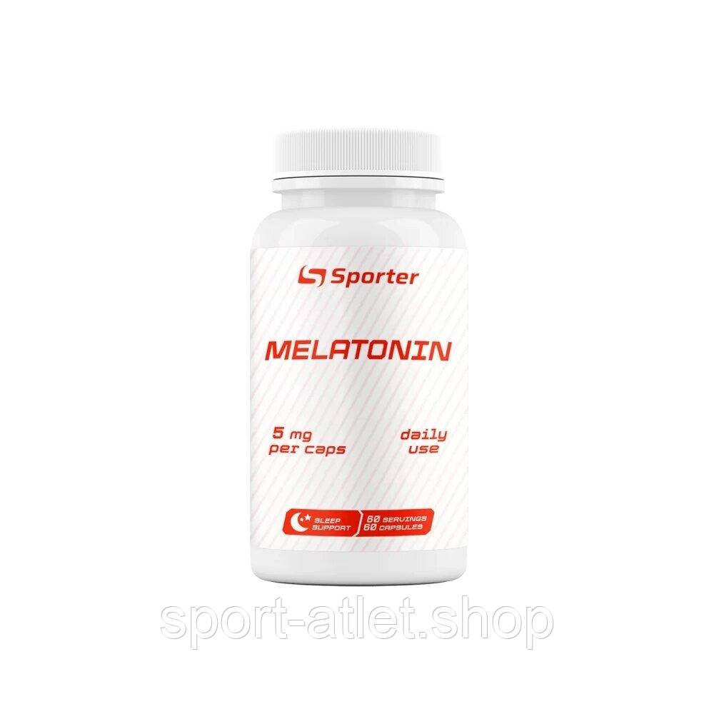 Натуральна добавка Sporter Melatonin 5 mg, 60 капсул, фото 1